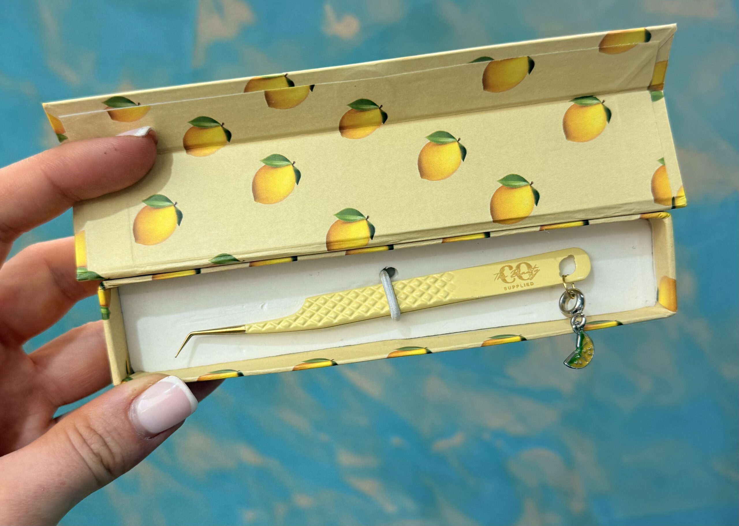 lemon fine angled tweezers lemon fine angled tweezers